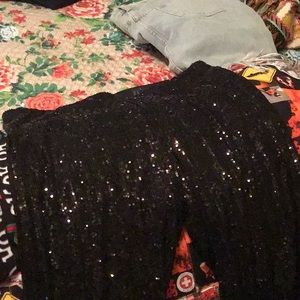 Brand new sequin leggings. Black